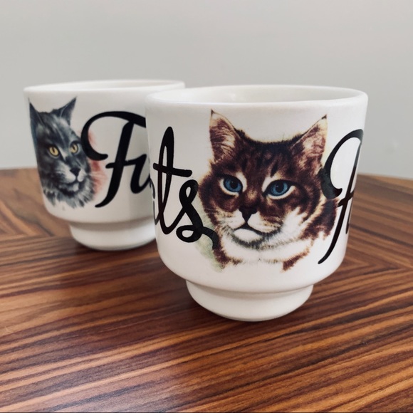 F***ing Cats hand painted Ceramic Teacups (2) - Picture 4 of 7